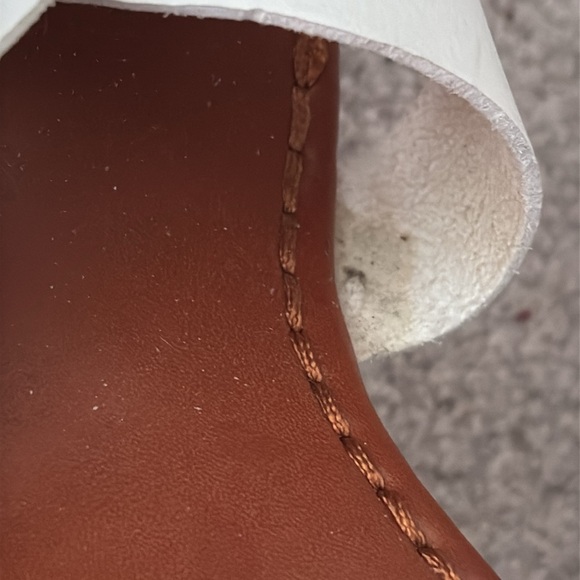 American Eagle White Strappy Wedge Sandals - Picture 5 of 15